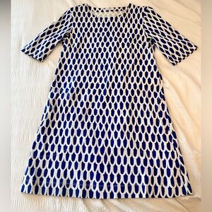 Marimekko Casual Stretch Dress Good Condition blue white